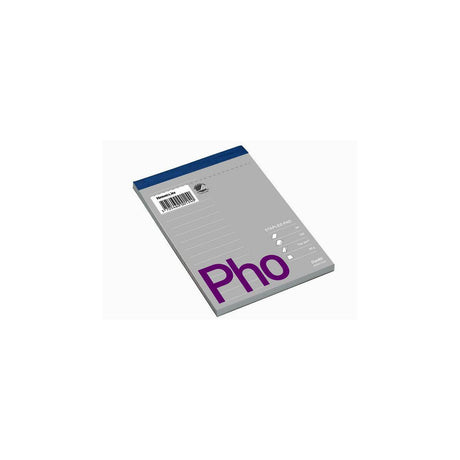 Telephone pad BANTEX A6 100 sheets line