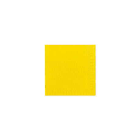 Napkin 3-ply 24x24cm yellow 250/pack