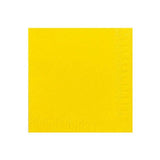 Napkin 3-ply 24x24cm yellow 250/pack