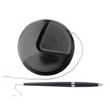 Ballpoint pen with holder/chain black