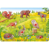 Knob puzzle animals in the forest 8 pieces