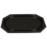 Serv. tray plastic black PS 36x54cm 10/pc