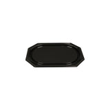 Serv. tray plastic black PS 36x54cm 10/pc
