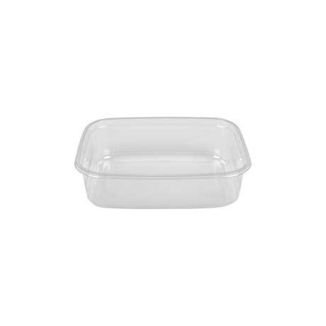 Plastic mould clear rectangular 350ml 60/pack