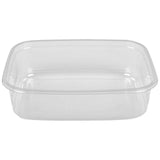 Plastic mould clear rectangular 350ml 60/pack