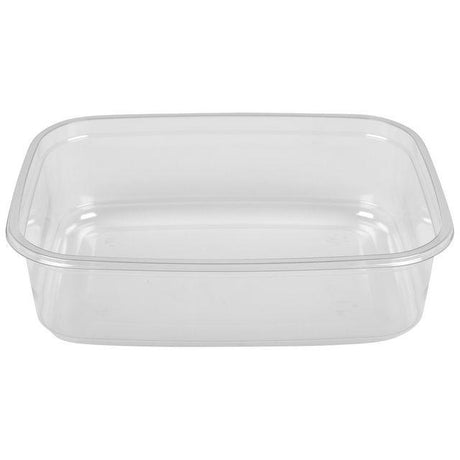 Plastic mould clear rectangular 350ml 60/pack