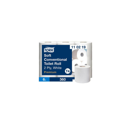 Toilet paper TORK Pre T4 2-ply white 6/pc