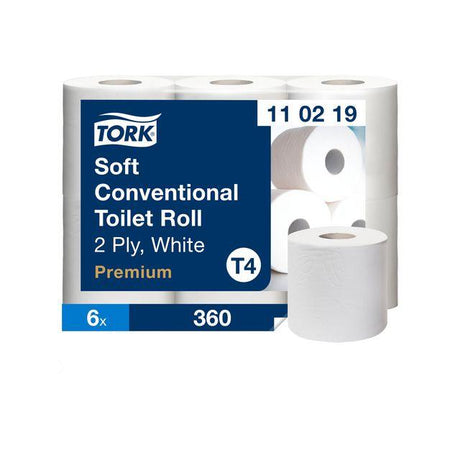 Toilet paper TORK Pre T4 2-ply white 6/pc