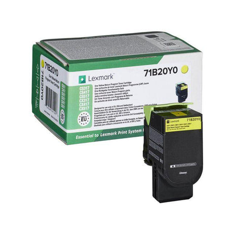 Toner LEXMARK 71B20Y0 2,3K yellow