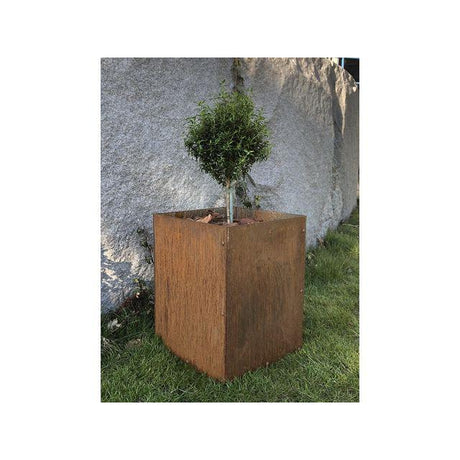 L-pot without bottom corten 45x45x55cm