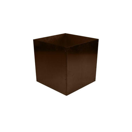 L-pot without bottom corten 60x60x55cm
