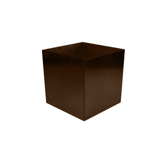L-pot without bottom corten 60x60x55cm