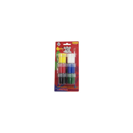 Tempera paint 6 colours with brush
