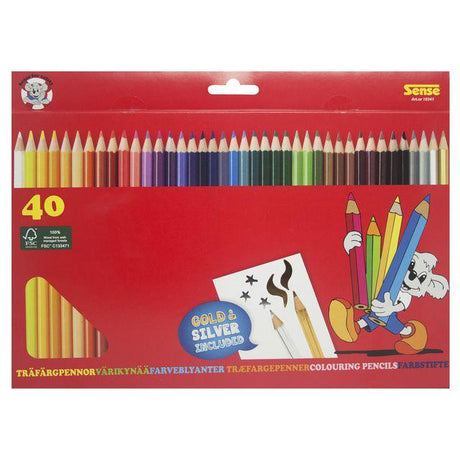 Wood colour pencils 40/pack