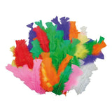 Feathers 35-50mm mixed colours 60/pc