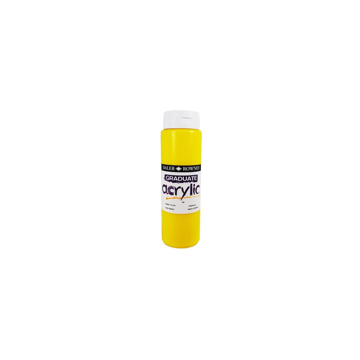 Acrylic paint 500 ml primary yellow