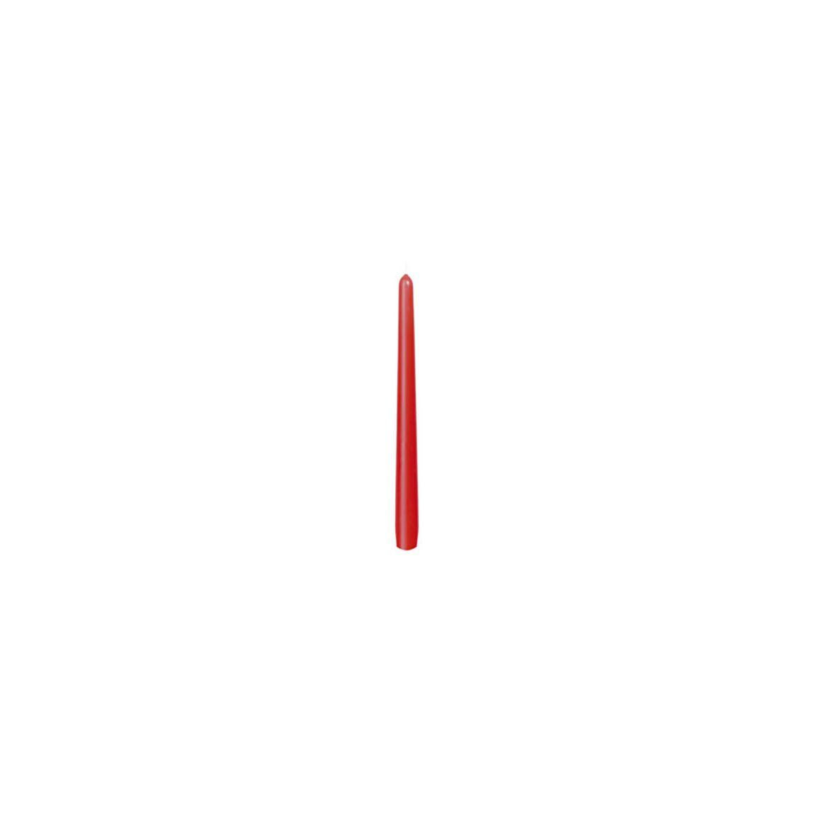 Antique candle DUNI red 245x22mm 50/pack