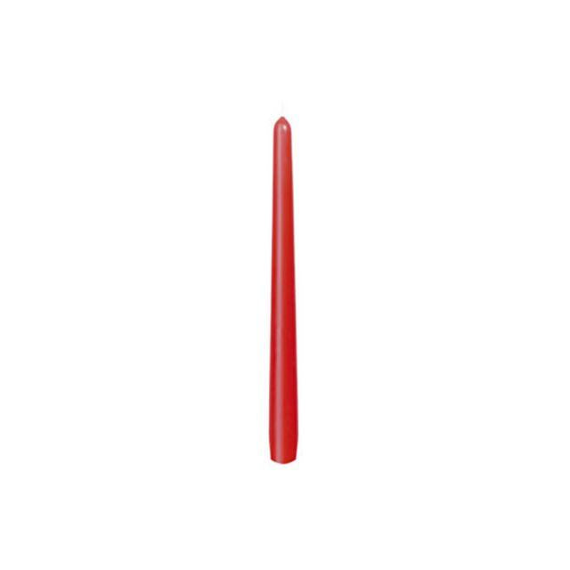 Antique candle DUNI red 245x22mm 50/pack