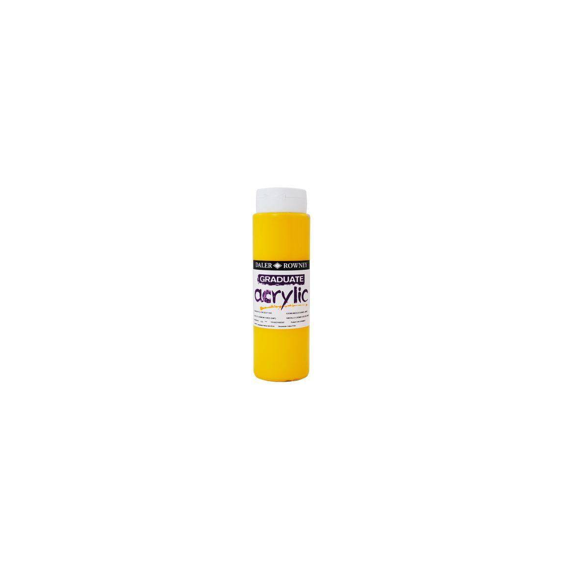 Acrylic paint 500 ml bright yellow