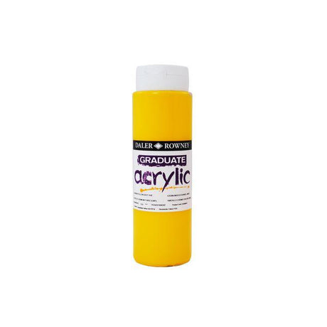 Acrylic paint 500 ml bright yellow