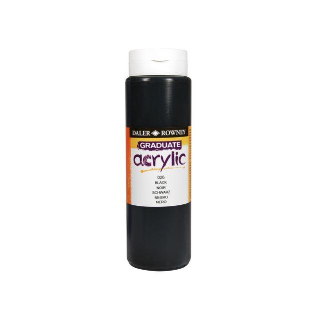 Acrylic paint 500 ml black