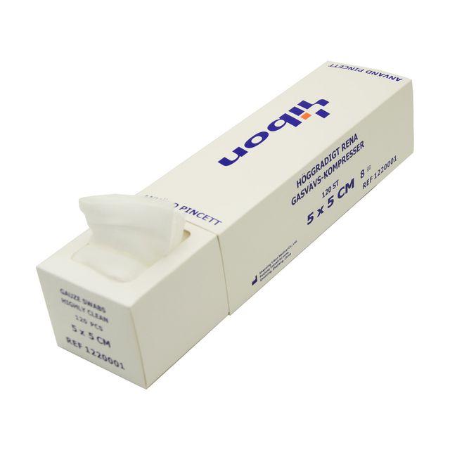 Compress GV in A8/pack 5x5cm 120/pack