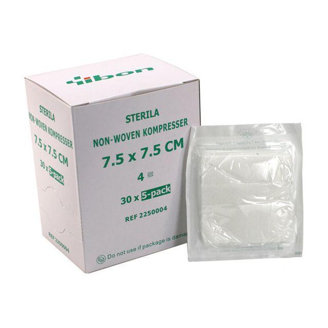 Compress NW sterile 5-p 7,5x7,5cm 150/pack