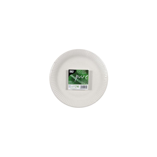 Plate PURE FSC Cardboard 23cm strong 100/pc