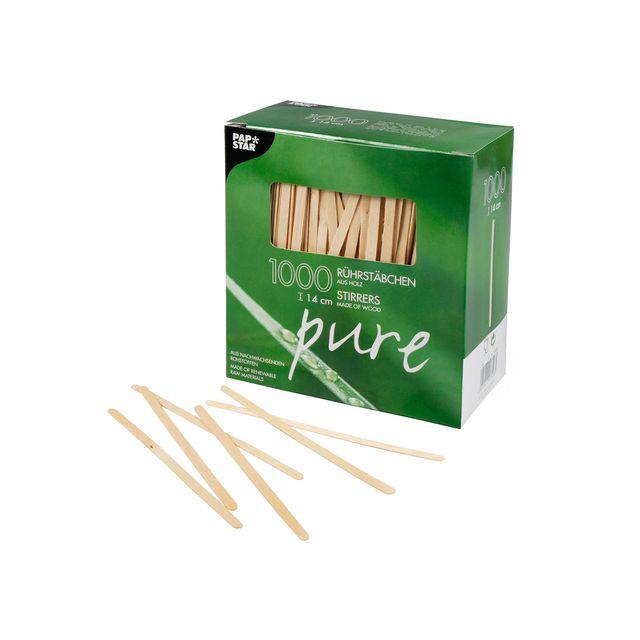 Tube stick PURE Wood 14cm x 5mm 1000/pc