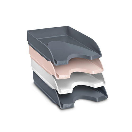 Letterbox CEP Mineral 4-bin grey-white-pink