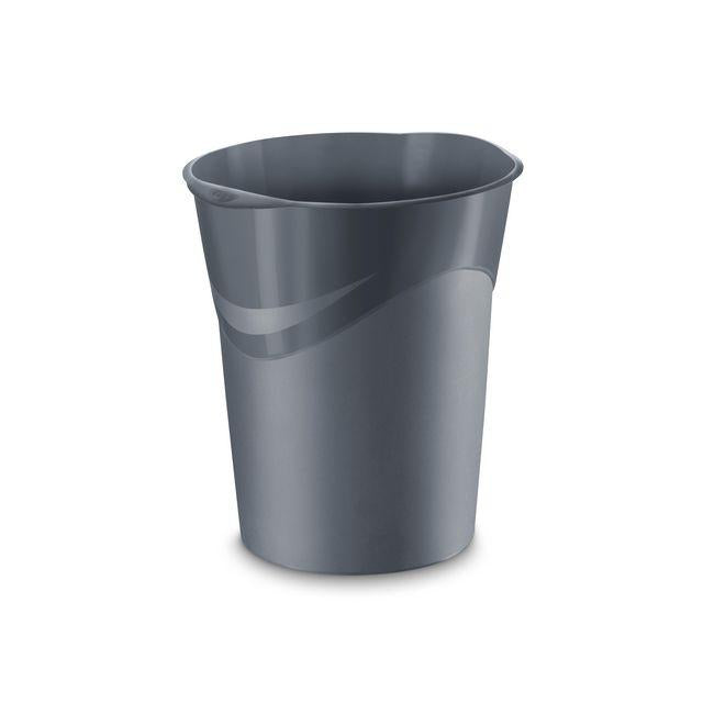 Wastepaper basket CEP Mineral 14L grey