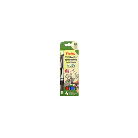 Gel pen PENTEL Energel 0,7 p.colour 4/pack
