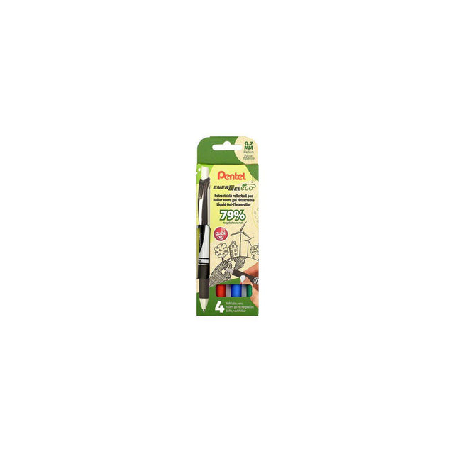Gel pen PENTEL Energel 0,7 p.colour 4/pack