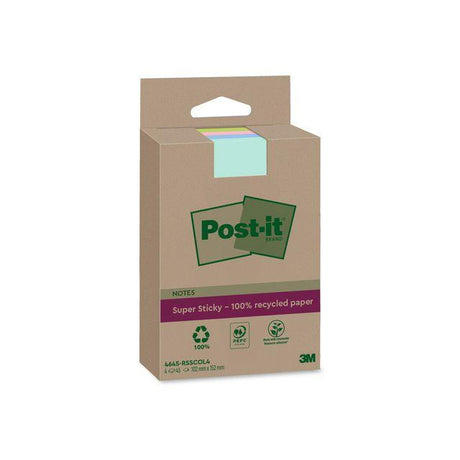 Notes POST-IT SS rec 102x152mm black 4/pc