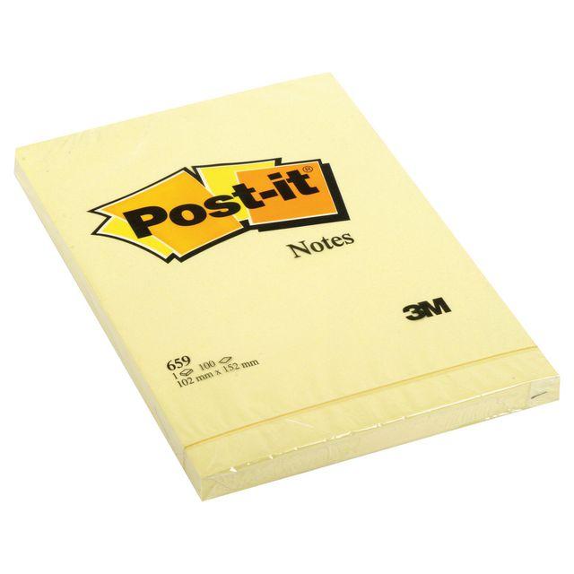Notes POST-IT 102x152mm yellow