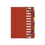 Sorting folder EXACOMPTA 12-tab red