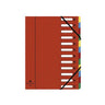 Sorting folder EXACOMPTA 12-tab red