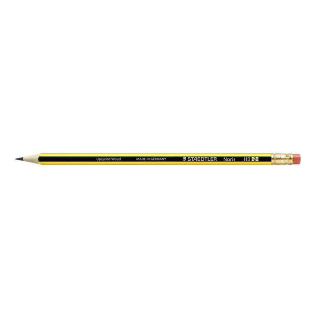 Pencil STAEDTLER top rubber HB 12/pack