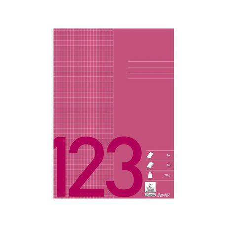 BANTEX counting booklet A4 5x9mm chequered