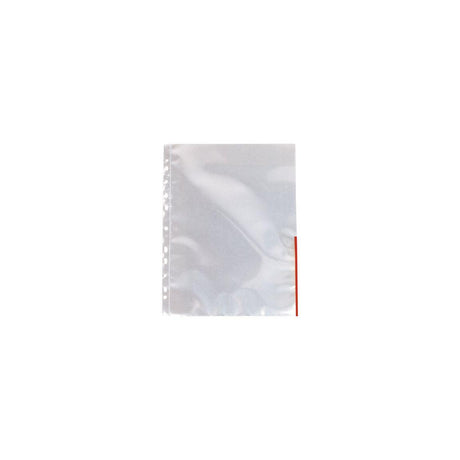 Plastic pocket signal A4 0,11mm red 100/pc