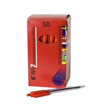 Ballpoint pen Wiz with push button red