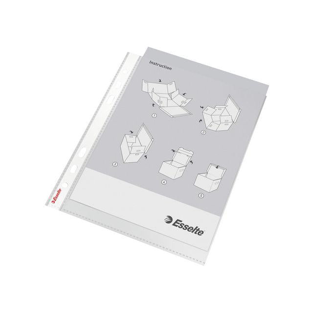 Plastic pocket ESSELTE A5 embossed 0,08mm100/pc