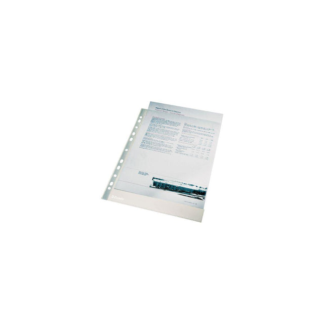Plastic pocket ESSELTE A4 clear 0,11mm 100/pc