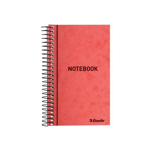 Spiral block ESSELTE line 76x127mm red