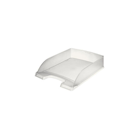 Letter tray LEITZ Plus Frosty clear
