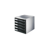 Form tray LEITZ 5 compartments black/grey
