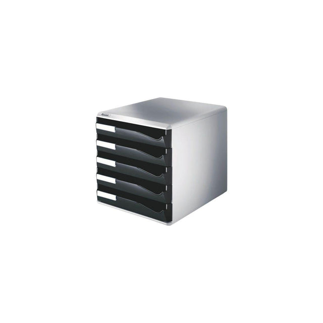 Form tray LEITZ 5 compartments black/grey
