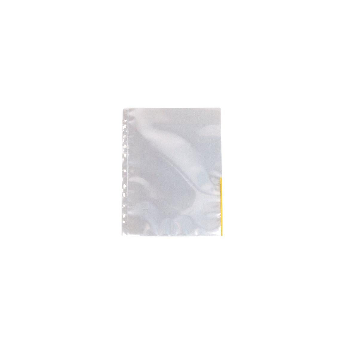 Plastic pocket signal A4 0,11mm yellow 100/pc