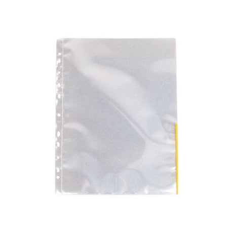 Plastic pocket signal A4 0,11mm yellow 100/pc