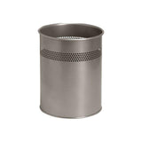 Wastepaper basket TWINCO 15L silver